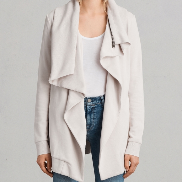 All Saints Sweaters - All Saints Dahlia zip collar cardigan sweater